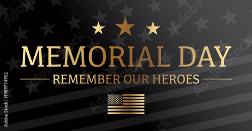 Memorial Day USA Background Remember