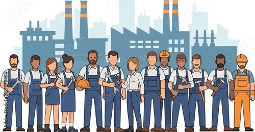 A diverse group of business people and a professional team stand as silhouettes against a city skyline, holding flags to represent teamwork and global diversity in the workplace