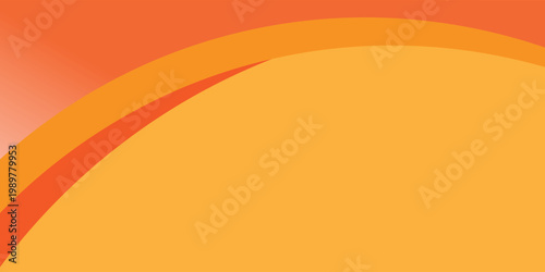 Latar belakang gelombang oren modern dengan lengkungan halus, nada gradien, dan garis tipis mengalir pada latar belakang putih bersih.