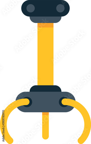 Robotic claw crane gripping items, representing automation and play