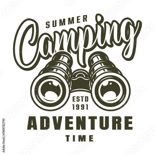 Summer camping adventure time