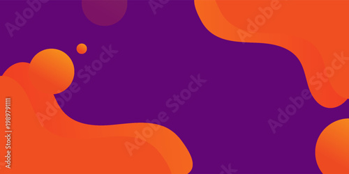 Modern dark purple orange pink geometric . Dynamic style banner design from fruit concept.  It is suitable for posters, flyers, websites, covers, banners, advertising