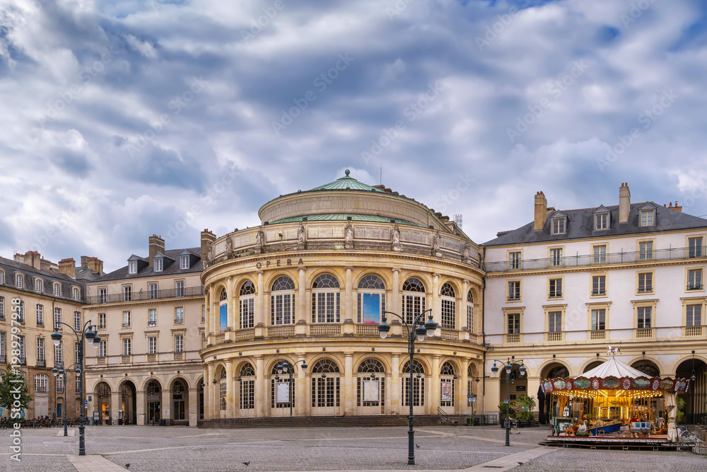 Ταπετσαρία Rennes Opera House in Rennes France facade exterior view