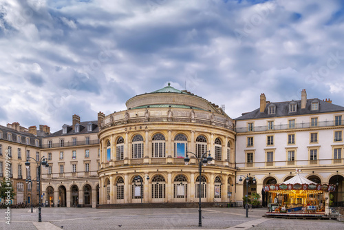 Vászonkép Rennes Opera House in Rennes France facade exterior view