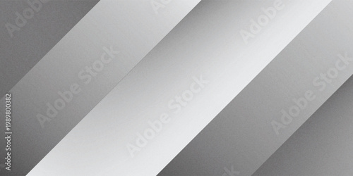 Modern silver metallic background with diagonal gradients and a subtle grainy texture. A sleek, industrial-style abstract design ideal for technology banners and professional backgrounds.