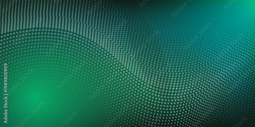 Obraz premium Dark green blue grainy gradient background, black backdrop, noise texture