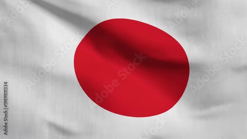 The flag of japan with a red circle on white background