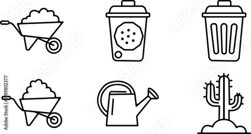 Line art illustration of microorganisms cells and organs