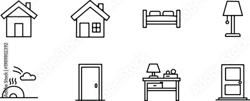 Line art illustration of magnets attracting various metallic objects