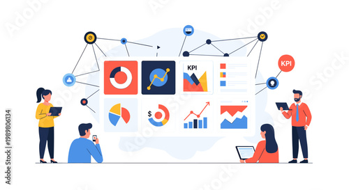 A focused woman stands reviewing information on her tablet, suggesting productivity, learning, and modern digital communication for marketing or websi