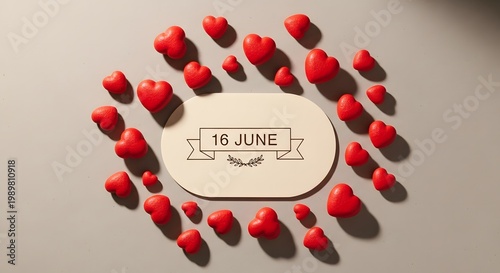 Festive fathers day card with red tulips a celebration of dad and family love