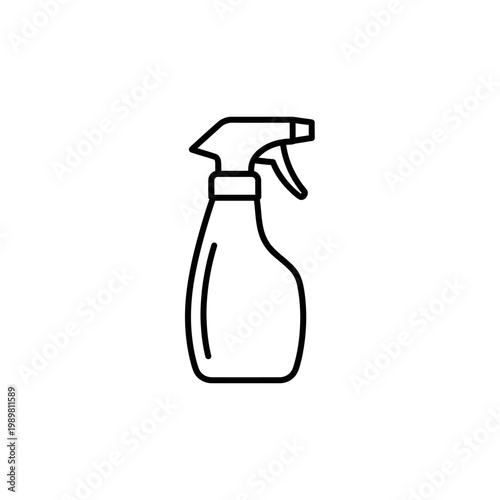 Halftone Spray Bottle Vector Illustration