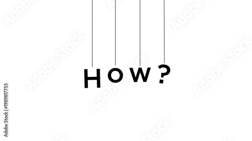 An animated text display of the word 