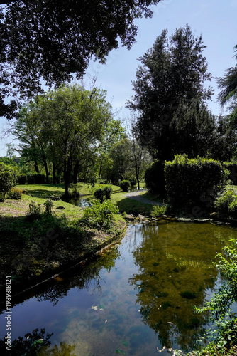 Complesso monumentale di Villa Reale di Marlia composto dalla bella residenza storica dove visse Elisa Baciocchi,sorella di Napoleone e dai lussurreggianti giardini. Lucca, Toscana, Italia