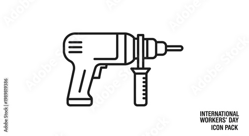 Drill tool equipment for construction work.