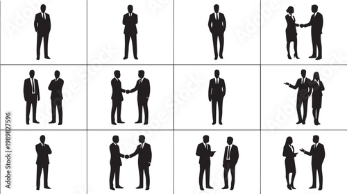 Businessmen in Suits Shaking Hands.