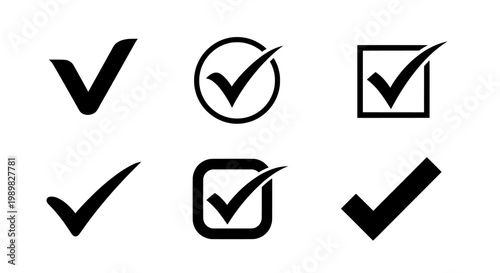 A collection of green checkmark icons on a white background