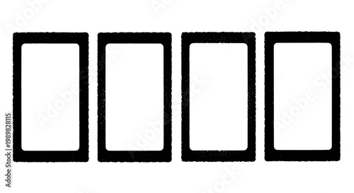 Cards icon set with white playing rectangles and bold ink outlines for UI design, gambling app graphics, and game menus