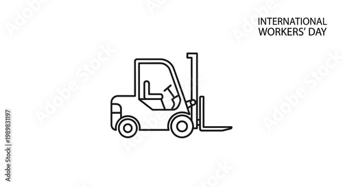 Forklift Machine Industrial Vehicle Equipment.