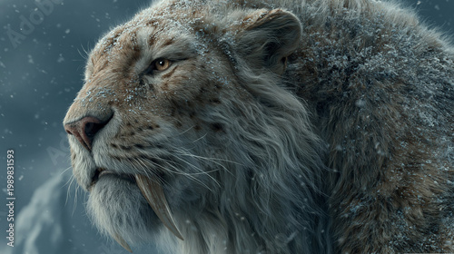 Smilodon, the saber-toothed tiger