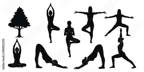 vector silhouette of a woman