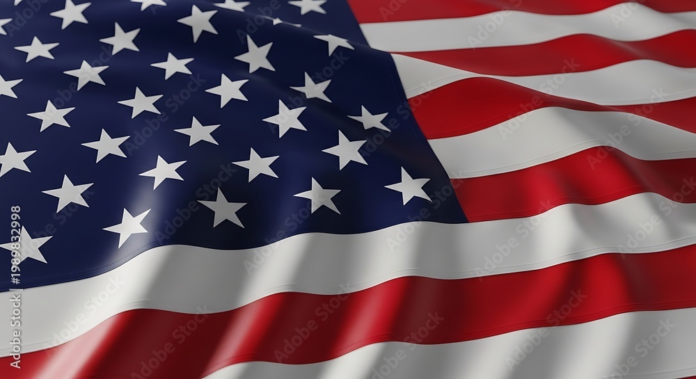 Fototapeta premium Patriotic american flag celebrating memorial day flag day 4th of july traditions