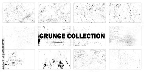 Selection of 12 monochrome grain textures for a rustic look