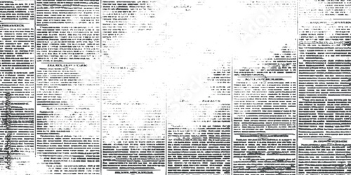 Abstract historical paper texture with bleached newspaper columns, soft ink smudges, and a retro grunge filter for a distressed aesthetic.