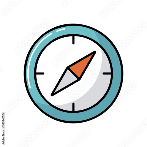 Compass vector isolated icon. Navigation sign