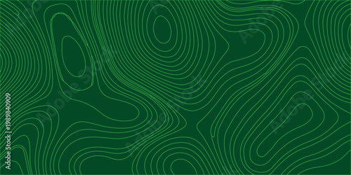 Green topographic map contour lines abstract vector illustration background texture