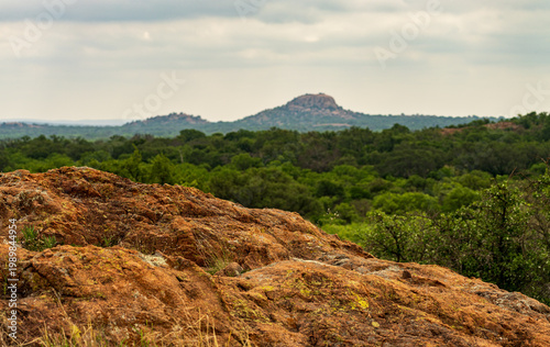 Fotografie Scenic view of pink granite formations in Llano, Texas Hill Country