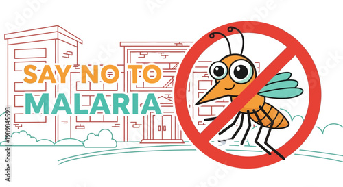 Mosquito protection symbol with shield icon representing disease prevention and insect control