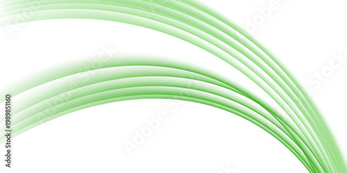 Abstract Green Wave Background with Flowing Curved Lines and Soft Shadows.10eps