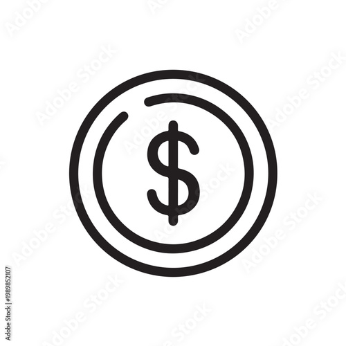 Minimalist Game Currency and Digital Reward Interface Icon