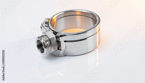 Polished stainless steel band heater cylindrical industrial heating component