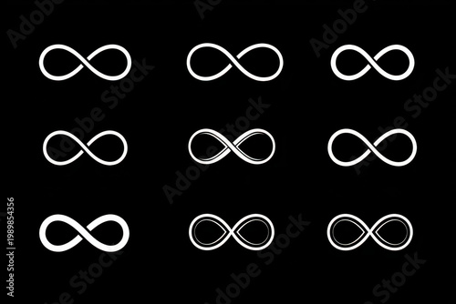 Elegant Script Infinity Symbol for Wedding Design