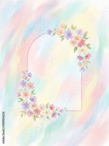 Dreamy Blossoms in Pastel Arch