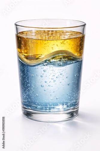 Oil and Water Separation in Transparent Glass