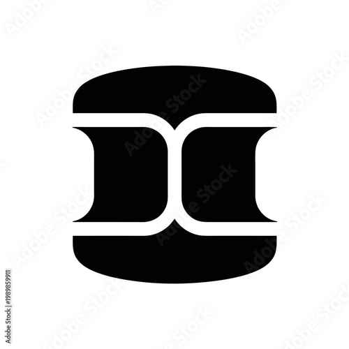 Old School Slide Carousel Tray Silhouette Illustration