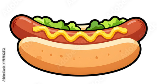 hot dog, sausage sandwich, fast food snack, grilled sausage, hotdog bun, street food, american food, ketchup mustard, lunch meal, snack food, food illustration, bbq sausage, quick meal, tasty hotdog, 