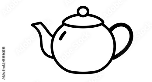 teapot icon, tea kettle, line art teapot, minimalist teapot, classic teapot, kitchen utensil, ceramic teapot, tea pot, outline teapot, beverage pot, teapot design, simple teapot, tea accessory, teapot