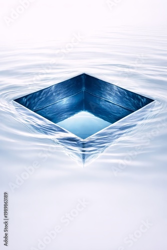 Perfect Geometric Hole in Water Surface