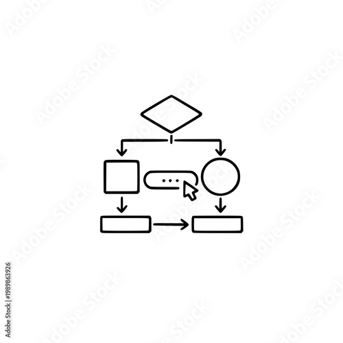 Workflow Process Diagram Icon