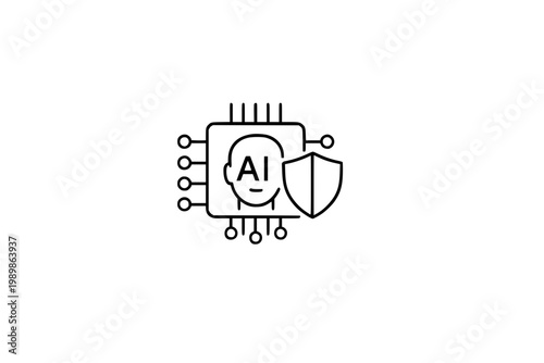 AI Security Shield Icon