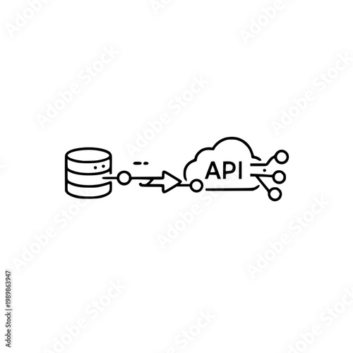 API Data Connection Icon