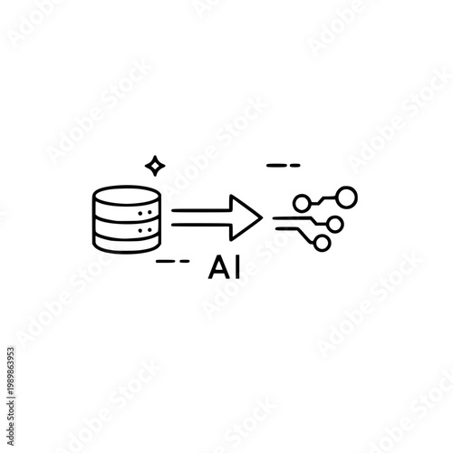 AI Data Processing Icon