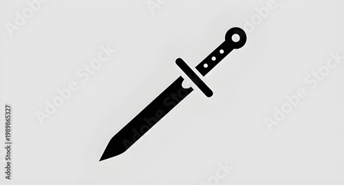 sword icon, black silhouette sword, medieval weapon, knight sword, blade icon, combat symbol, fantasy sword, steel weapon, sharp blade, weapon illustration, simple sword design, warrior icon, battle s