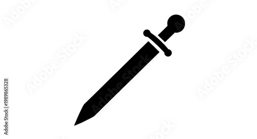 sword icon, black silhouette sword, medieval weapon, knight sword, blade icon, combat symbol, fantasy sword, steel weapon, sharp blade, weapon illustration, simple sword design, warrior icon, battle s