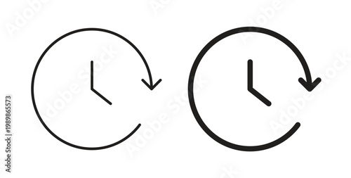 Time forward icon vector pictogram pack. icon vector template