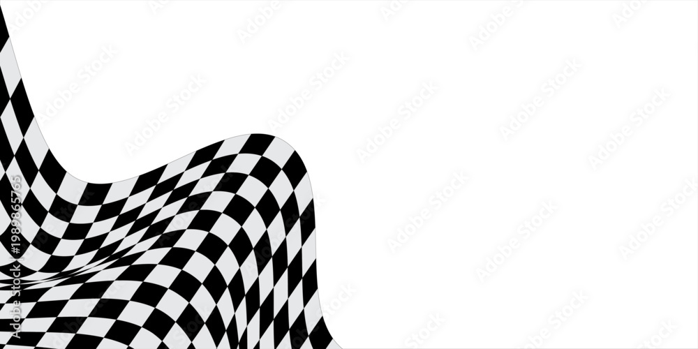 Fototapeta premium Checkered race flag. Racing flags. Background checkered flag Formula one with space for your text